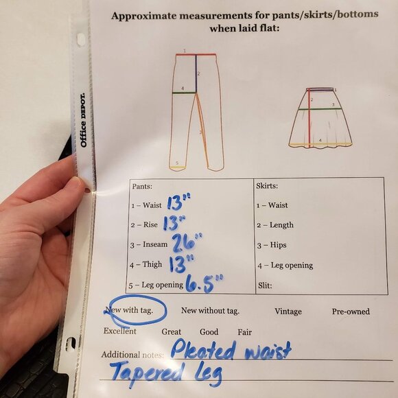 BLANKNYC Nwt Faux Crocodile Leather Pants 26 Pleated High Waist Black - Picture 11 of 11